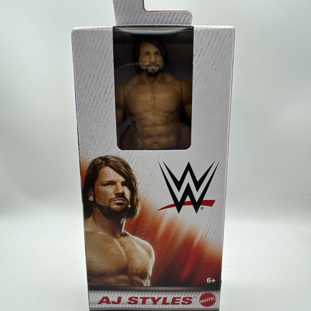 Mattel WWE AJ Styles Figure with Red and Black Accents